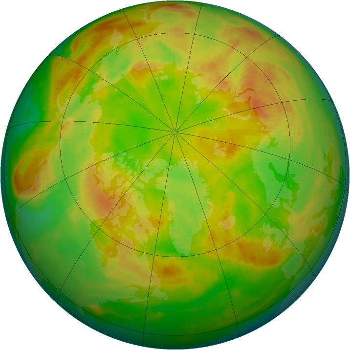 Arctic ozone map for 28 May 1988